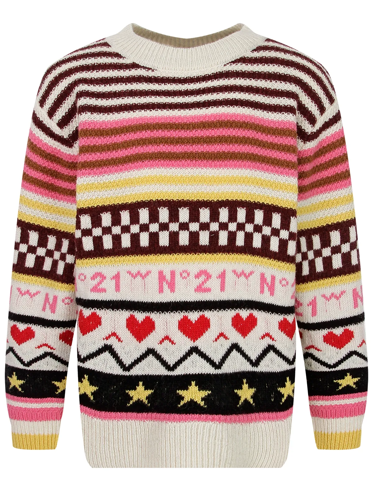 Джемпер №21 kids, Разноцветный, 2488588 
Джемпер №21 kids, Разноцветный, 2488588