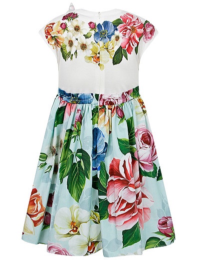 Платье с аппликацией в виде бабочек Dolce & Gabbana - 1054509078236 - Фото 3