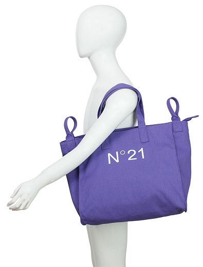 Фиолетовая сумка шоппер №21 kids - 1204508410364 - Фото 4