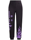 Спортивные брюки с фиолетовым принтом - 4244509182348