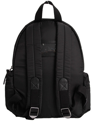 Черный рюкзак с логотипом из металла Dolce & Gabbana - 1504518380214 - Фото 3