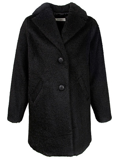 Черное однобортное пальто Vicolo - 1124509081472 - Фото 1