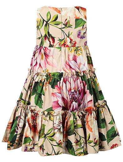 Платье с принтом цветы Dolce & Gabbana - 1054509077925 - Фото 3