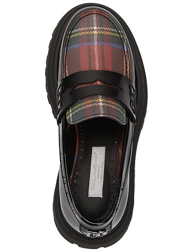 Лакированные туфли с принтом тартан Dolce & Gabbana - 2014509280014 - Фото 4