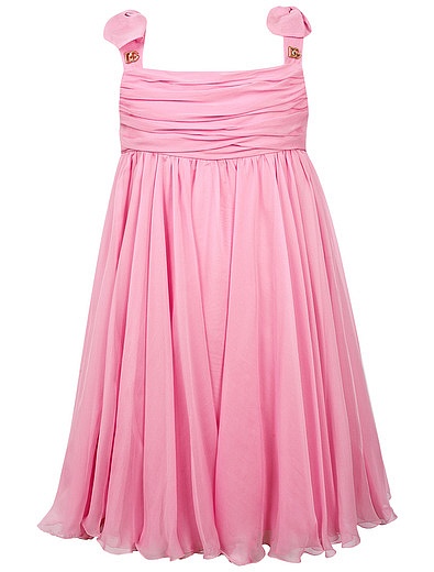 Воздушное розовое платье из шифона Dolce & Gabbana - 1054509274546 - Фото 1