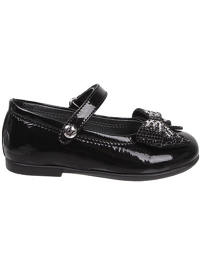 Черные туфли из натуральной кожи с бантиками Missouri - 2011109980078 - Фото 2