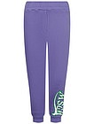 Фиолетовые спортивные брюки с логотипом - 4244509271752