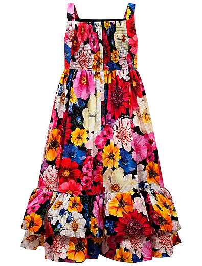 Хлопковый сарафан с крупными цветами Dolce & Gabbana - 1054509274386 - Фото 2