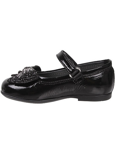 Черные туфли из натуральной кожи с бантиками Missouri - 2011109980078 - Фото 3