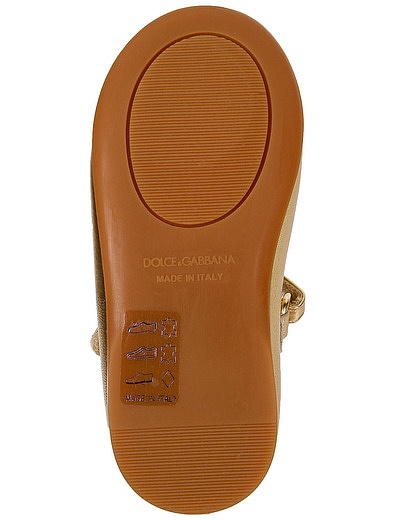 Туфли из металлизированной кожи наппа Dolce & Gabbana - 2014509082502 - Фото 5