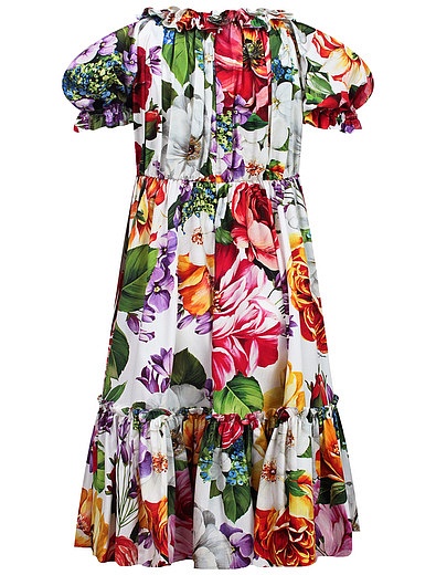 Платье с цветочным принтом Dolce & Gabbana - 1054609076255 - Фото 2
