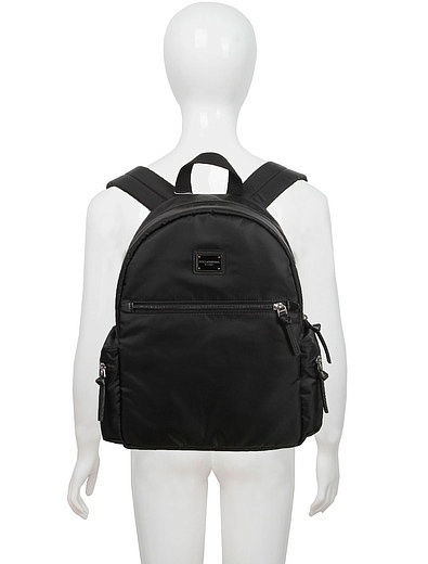 Черный рюкзак с логотипом из металла Dolce & Gabbana - 1504518380214 - Фото 2