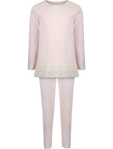 Розовая хлопковая пижама Sottocoperta - 0212609781161 - Фото 1