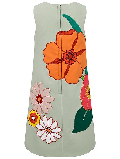 Платье с цветочной аппликацией Dolce & Gabbana - 1054509189444 - Фото 2