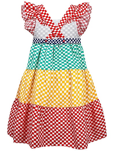Платье в разноцветную клетку Stella McCartney - 1054509275604 - Фото 5