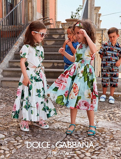 Платье с цветочным прином Dolce & Gabbana - 1054609076170 - Фото 2