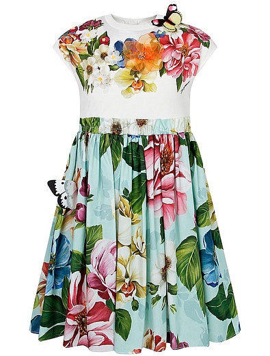 Платье с аппликацией в виде бабочек Dolce & Gabbana - 1054509078236 - Фото 1