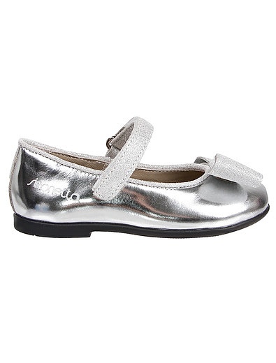 Серебряные туфли с бантиком Simonetta - 2014209980580 - Фото 2