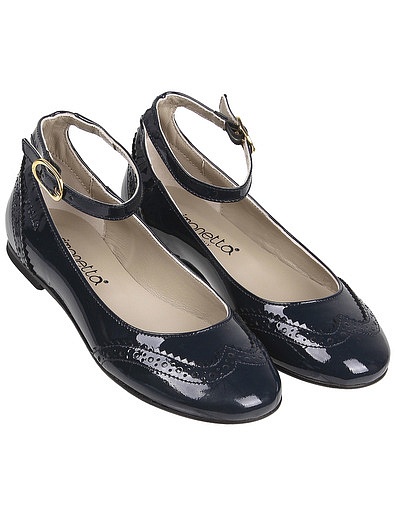Туфли лакированные с перфорацией Simonetta - 2011409980709 - Фото 1