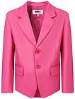 Розовый пиджак из экокожи - 1334509380738