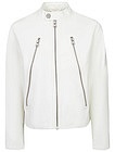 Белая куртка из экокожи - 1074529410656