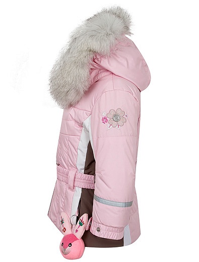 Куртка розовая с поясом и вышивкой на спине POIVRE BLANC - 1072609980211 - Фото 2