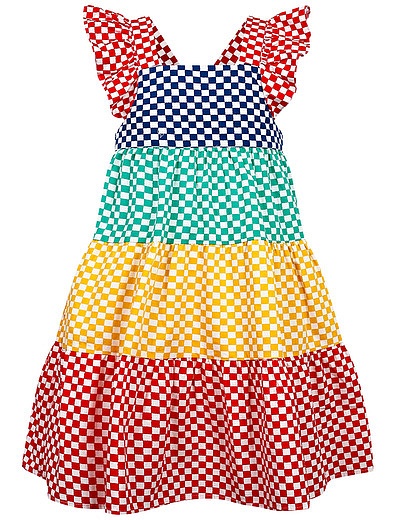 Платье в разноцветную клетку Stella McCartney - 1054509275604 - Фото 1