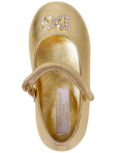 Туфли из металлизированной кожи наппа Dolce & Gabbana - 2014509082502 - Фото 4