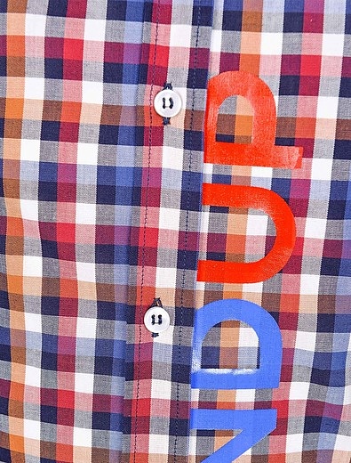 Хлопковая рубашка в клетку DONDUP - 1013619880771 - Фото 3