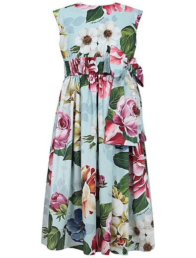 Платье с цветочным прином Dolce & Gabbana - 1054609076170 - Фото 1