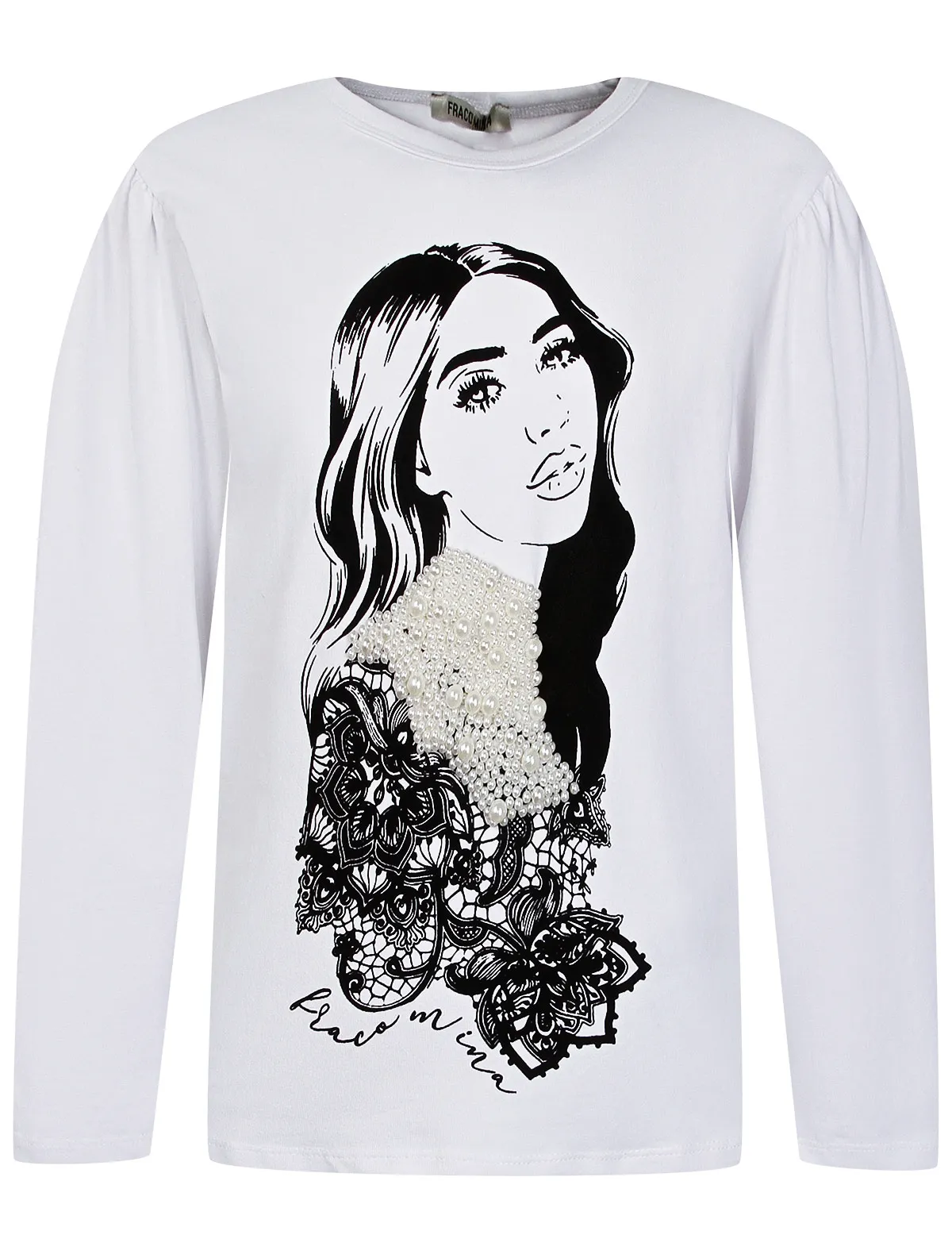 

Лонгслив FRACOMINA, Белый, 2262192