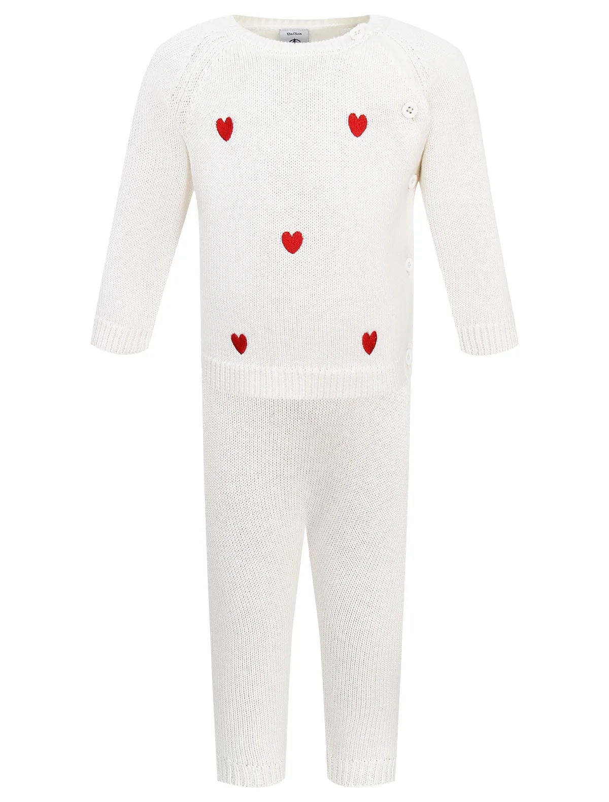 

Комплект из 2 шт. PETIT BATEAU, Белый, 3052886