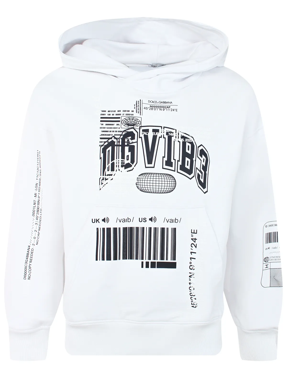 

Худи Dolce & Gabbana, Белый, 2652613