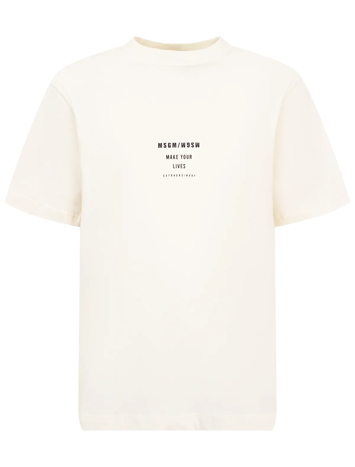 

Футболка MSGM, Бежевый, 2893636