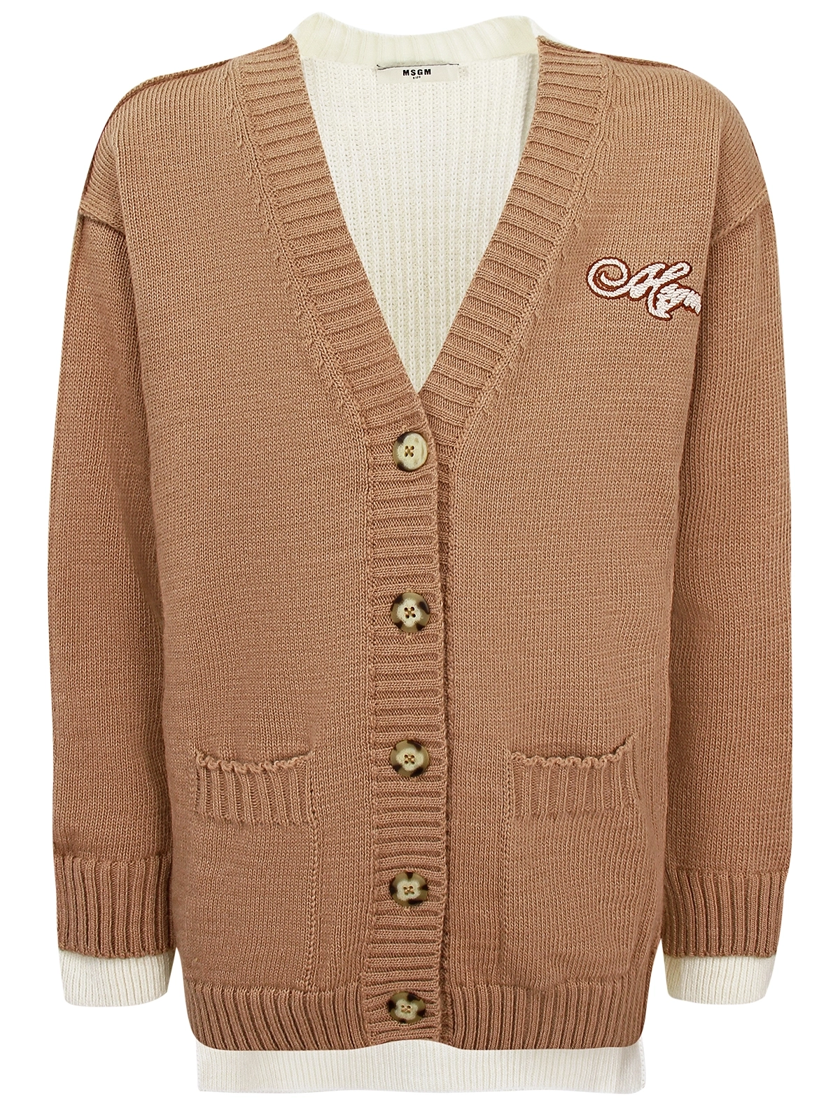 

Кардиган MSGM, Бежевый, 3074771