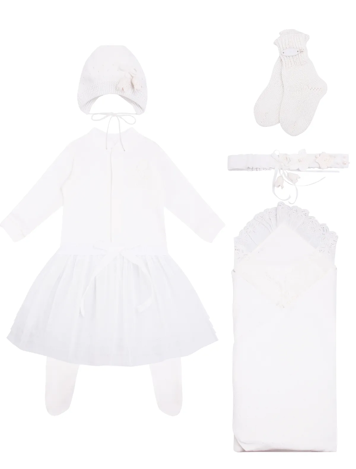 

Комплект из 8 шт SabiSaraBara, Белый, 2800305