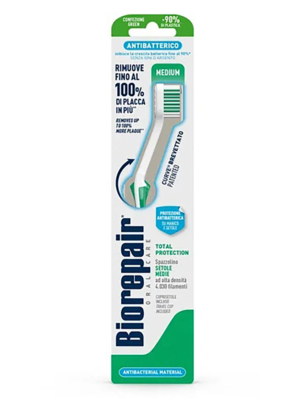 

Зубная щетка Biorepair, Зеленый, 2688693