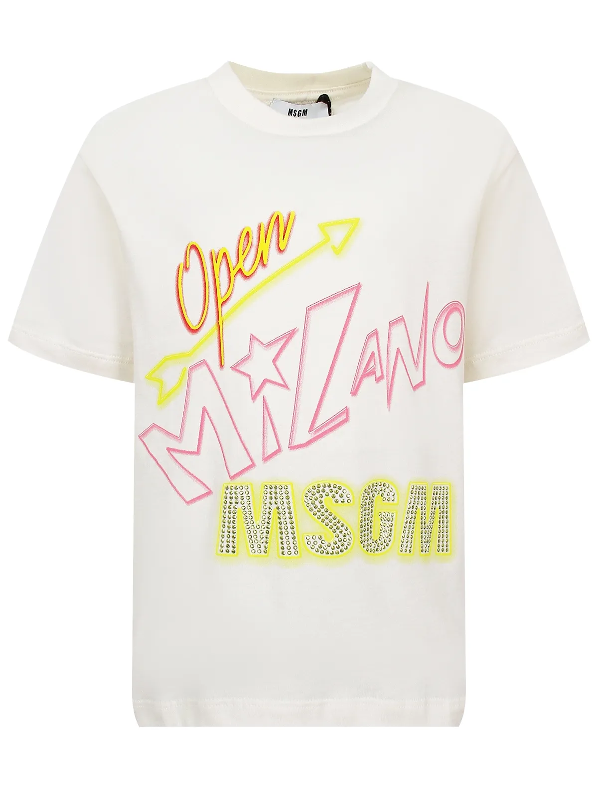 

Футболка MSGM, Бежевый, 2893678