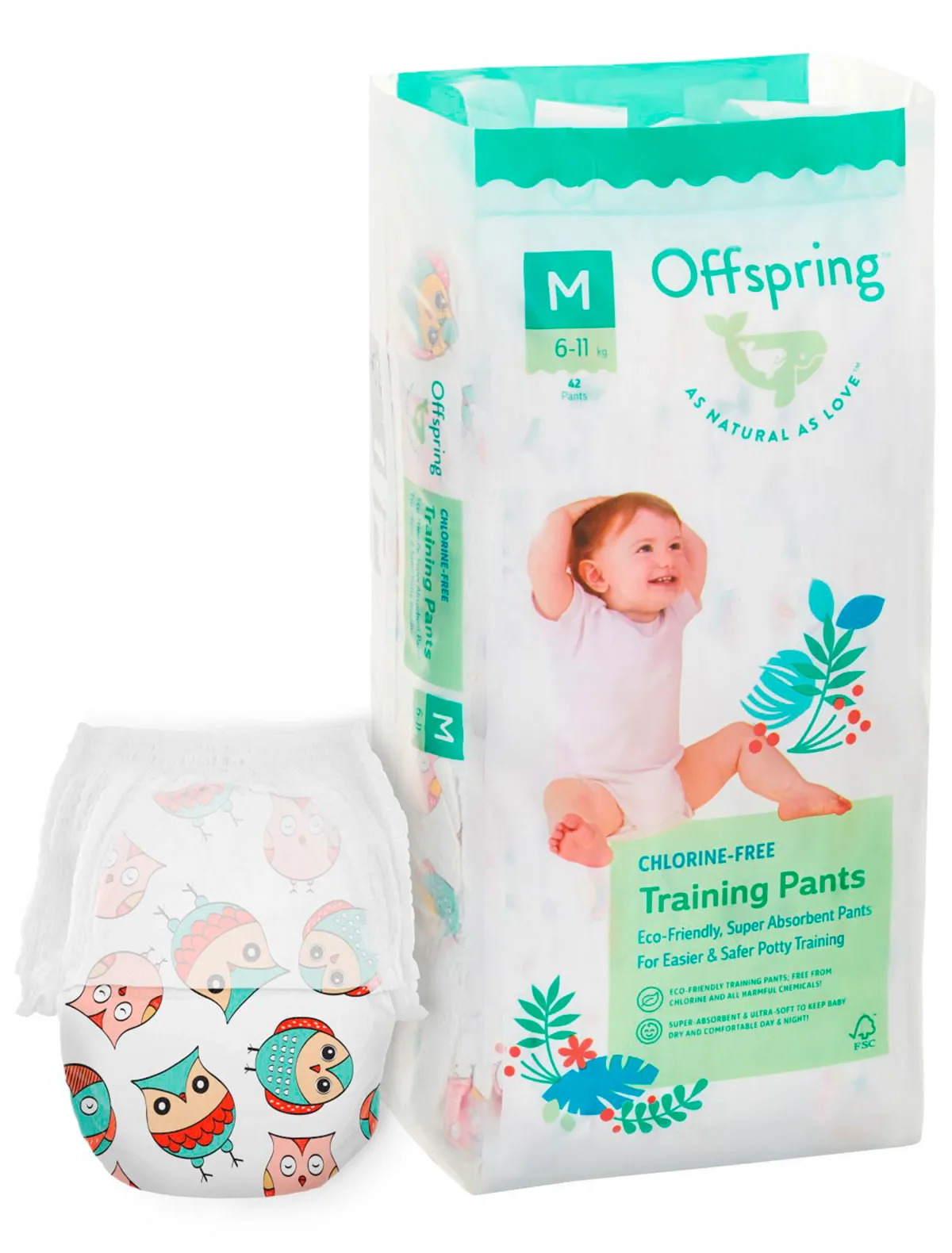 

Подгузники Offspring, Белый, 2330767