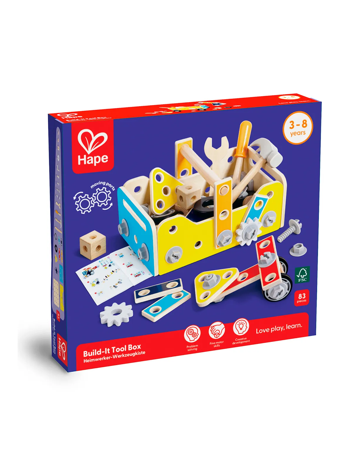 

Конструктор Hape, Разноцветный, 2725087