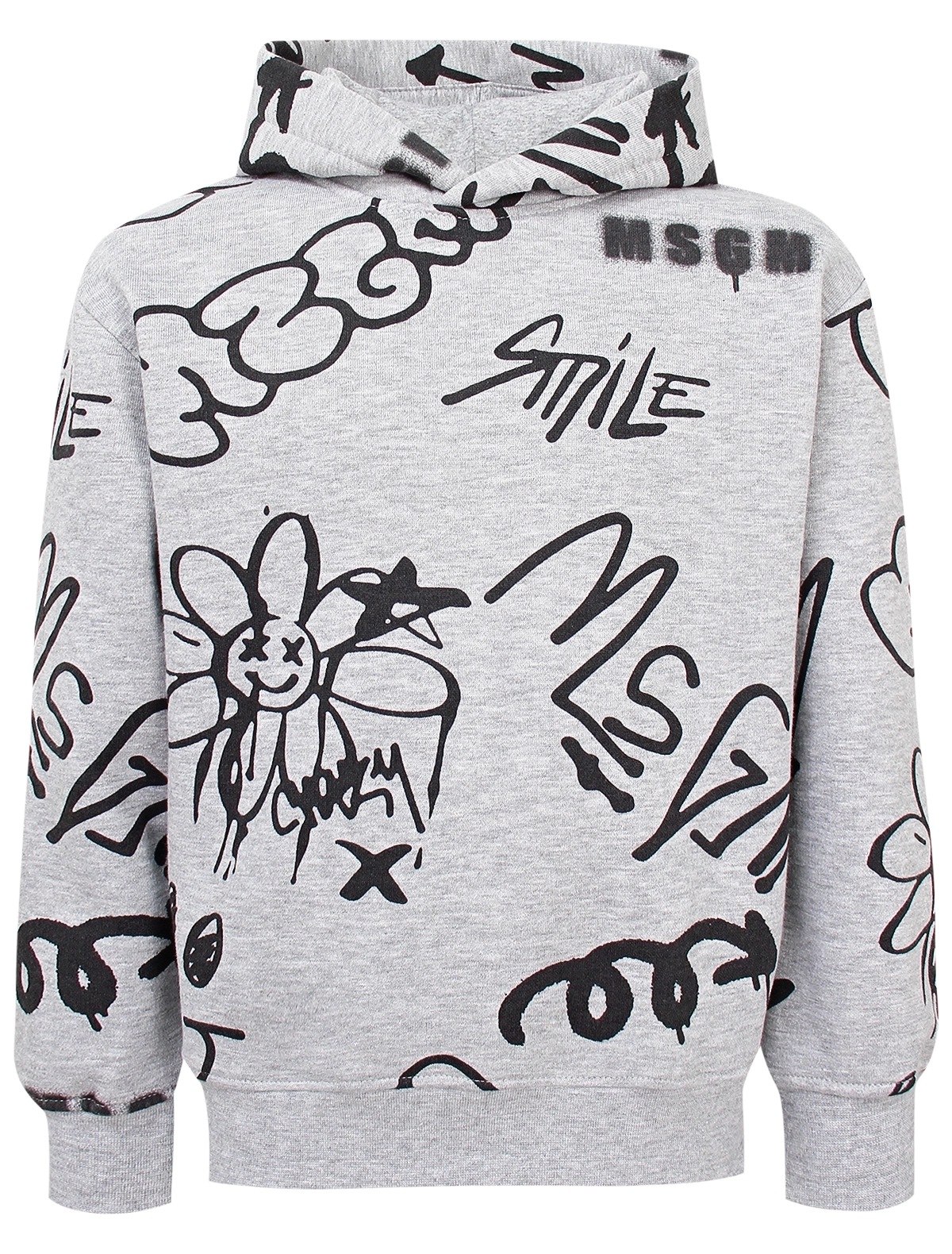 

Худи MSGM, Серый, 3074703