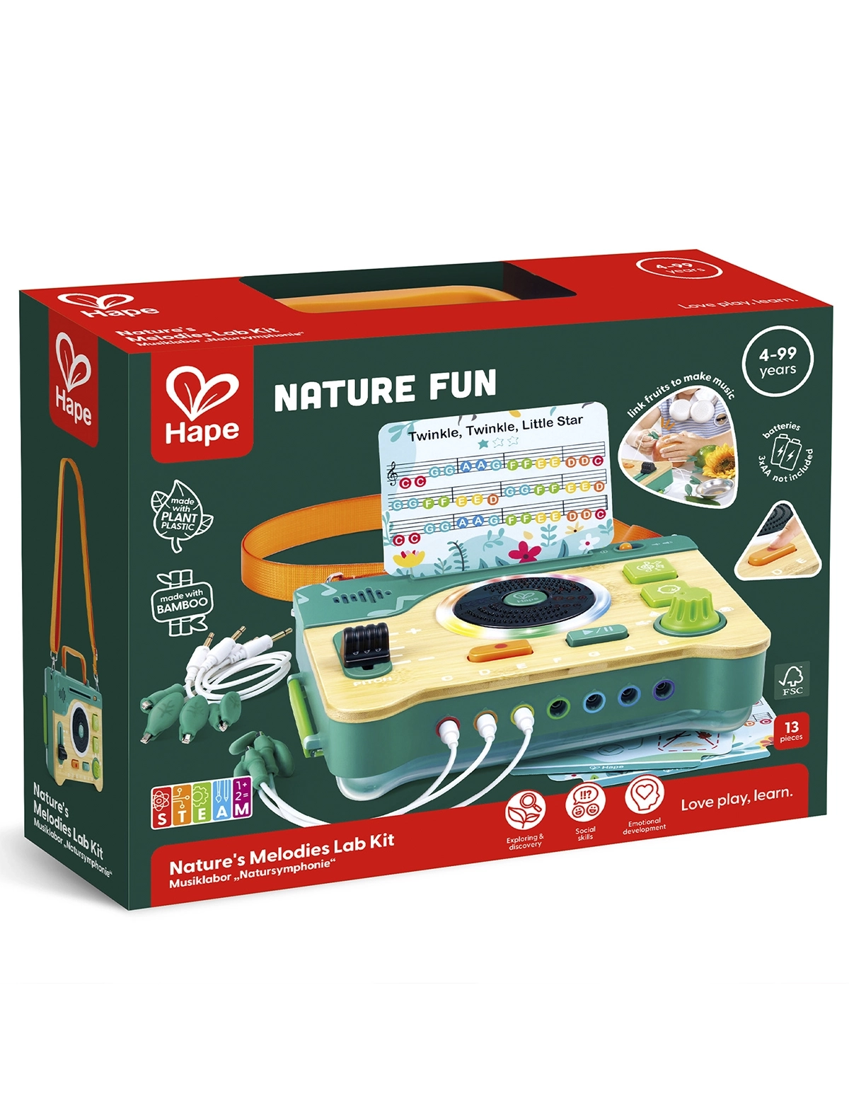 

Игрушка развивающая Hape, Разноцветный, 3133083