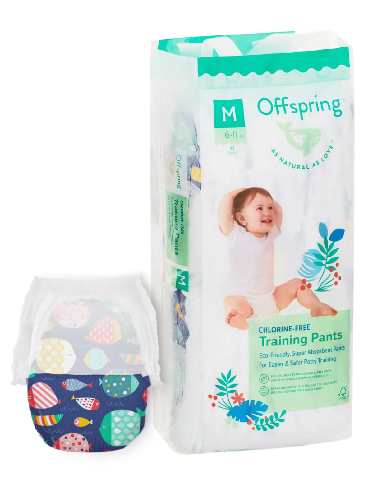 

Подгузники Offspring, Белый, 2686025