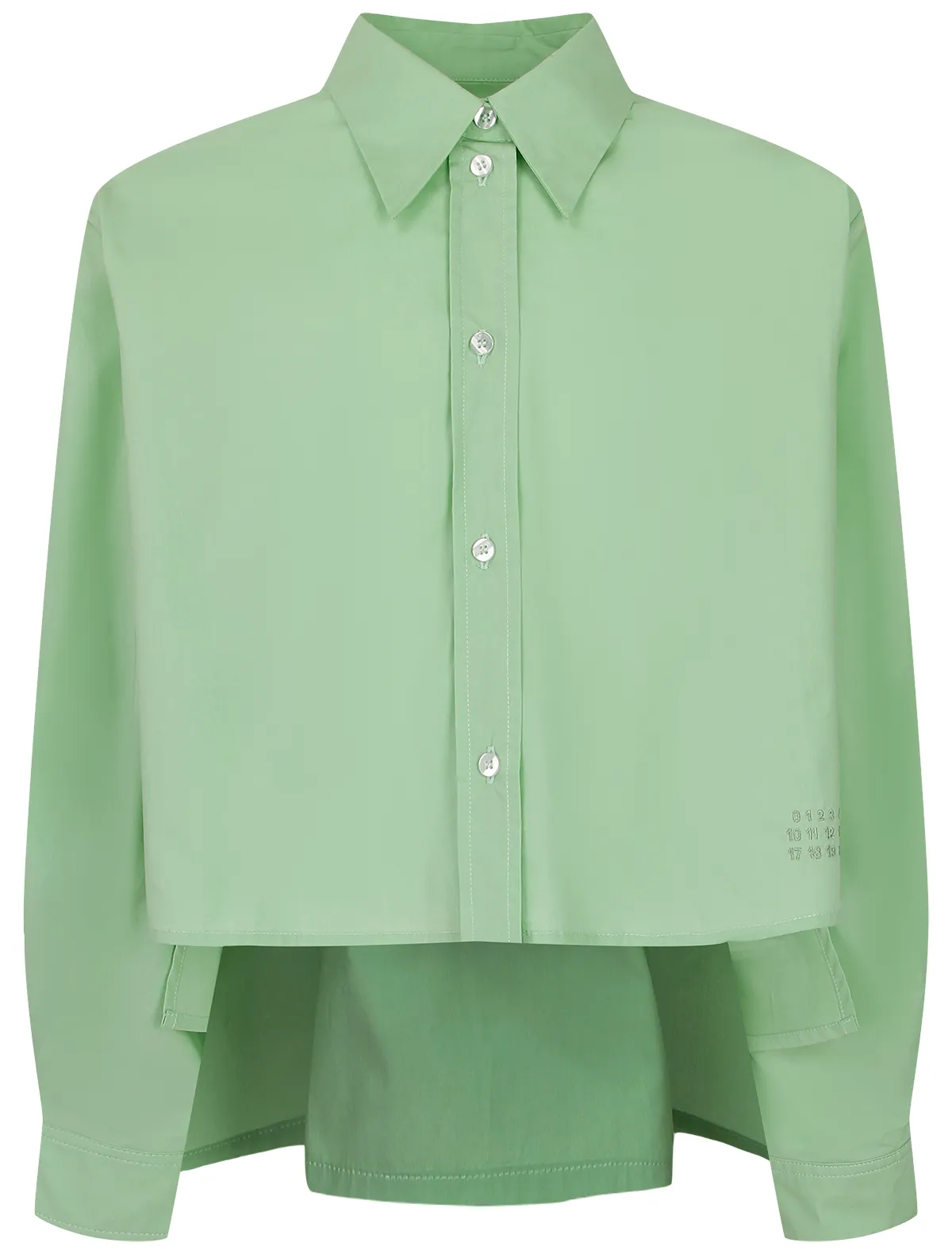 

Блуза MM6 Maison Margiela, Зеленый, 2671138