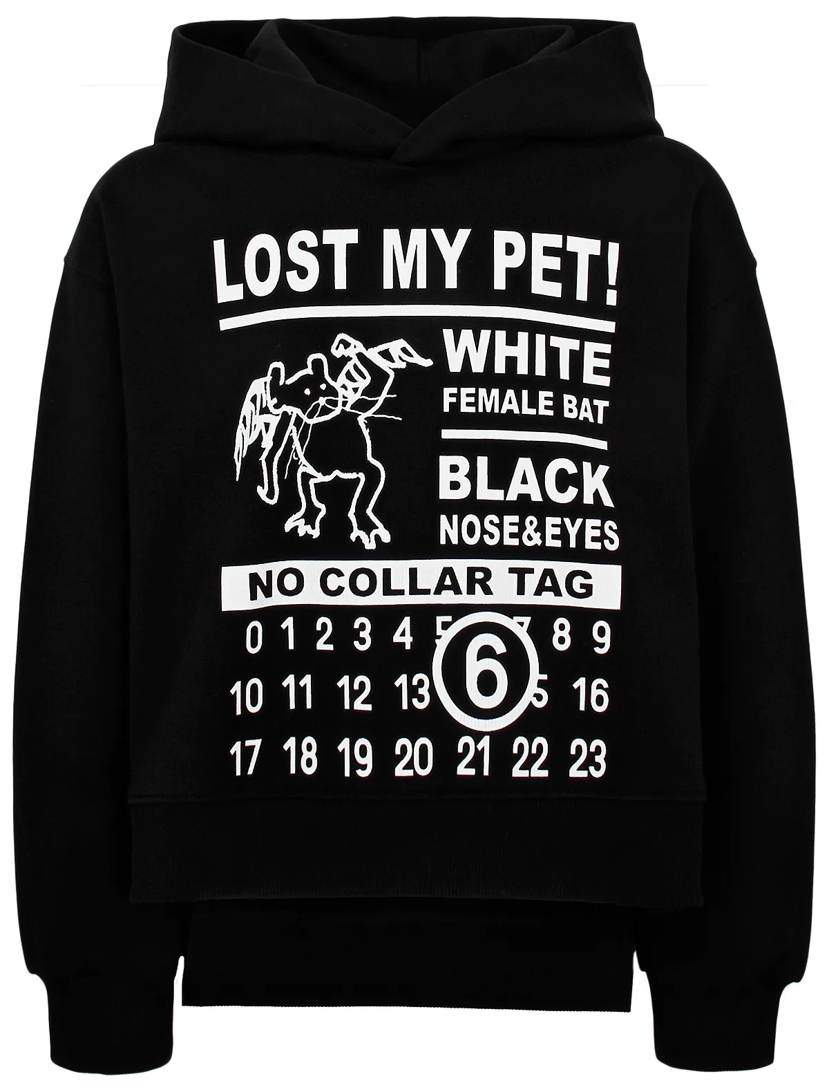 

Худи MM6 Maison Margiela, Черный, 2883120