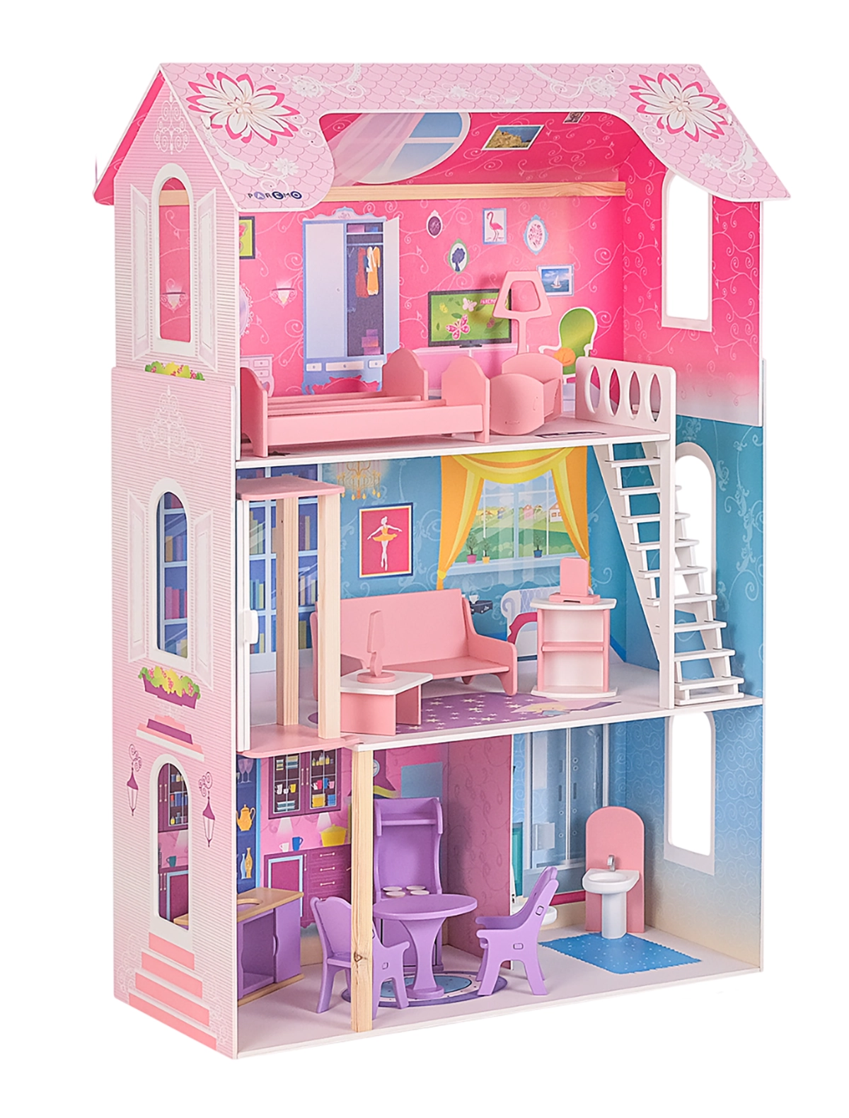 

Кукольный дом PAREMO, Разноцветный, 3196813