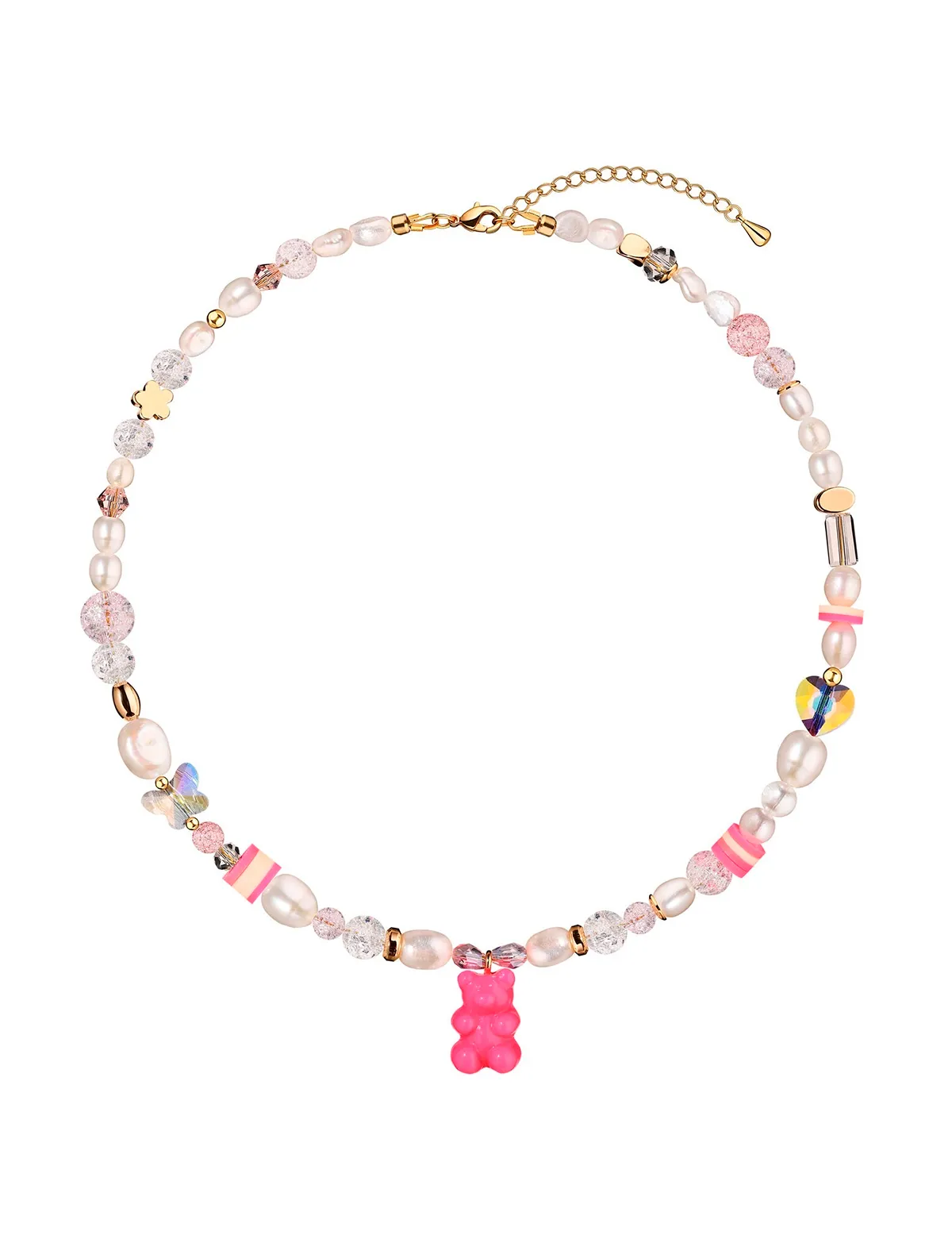 

Колье PINS&JULS, Розовый, 2740854