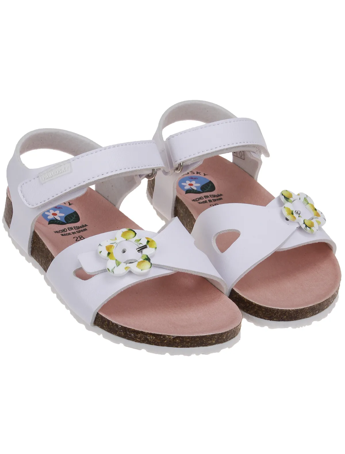 

Босоножки Pablosky, Белый, 2655245