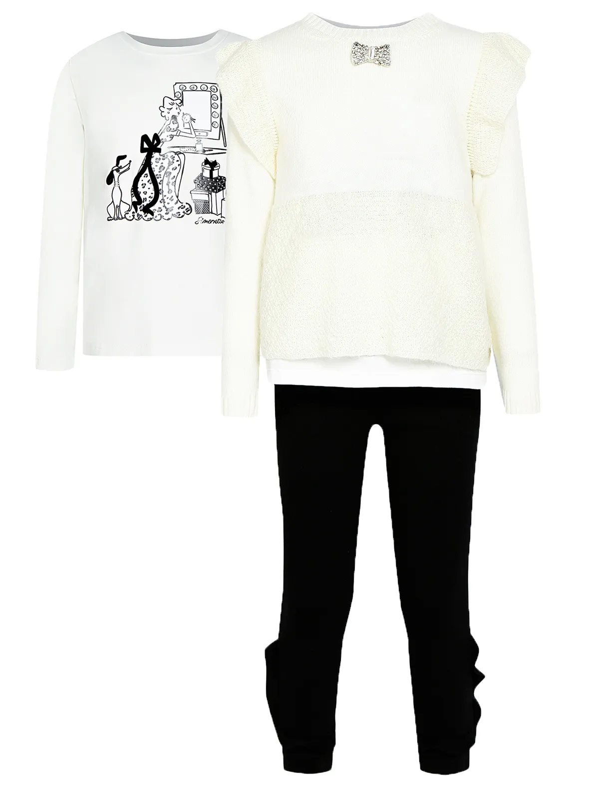 

Комплект из 3 шт. Simonetta, Черный, 1928067