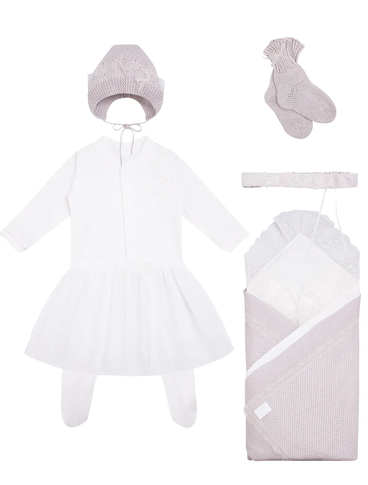 

Комплект из 8 шт SabiSaraBara, Серый, 2800308